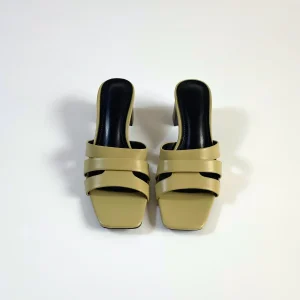 Sandale à talons - Pistache