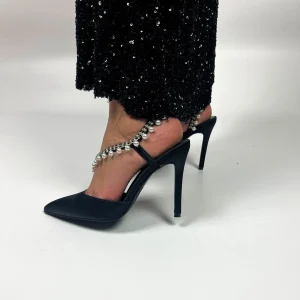 Escarpin à motif - Black & Perle