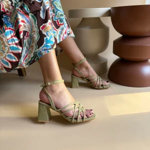 Sandales à talons - Vert
