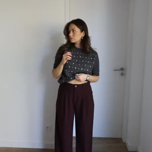 PANTALON BORDEAUX ROXANE