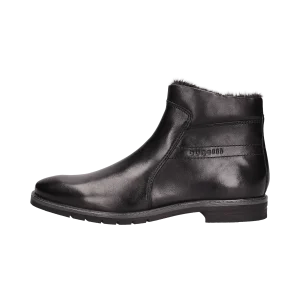 Leder Stiefel schwarz