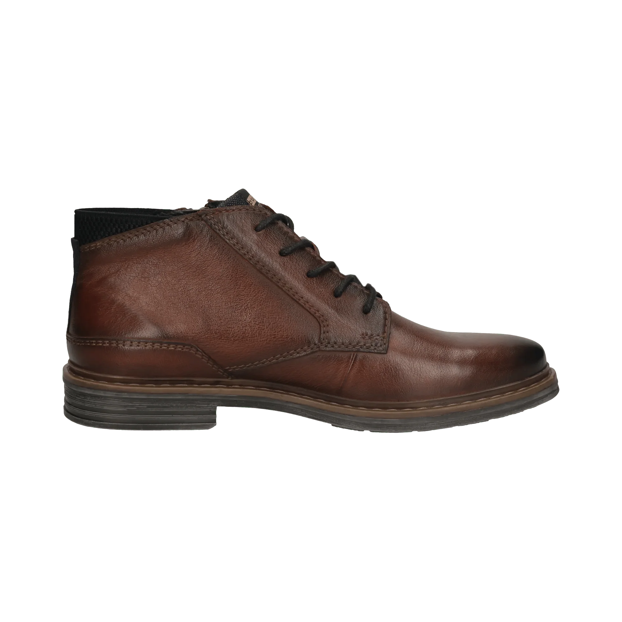 Leder Schnürstiefel mittelbraun – Image 3