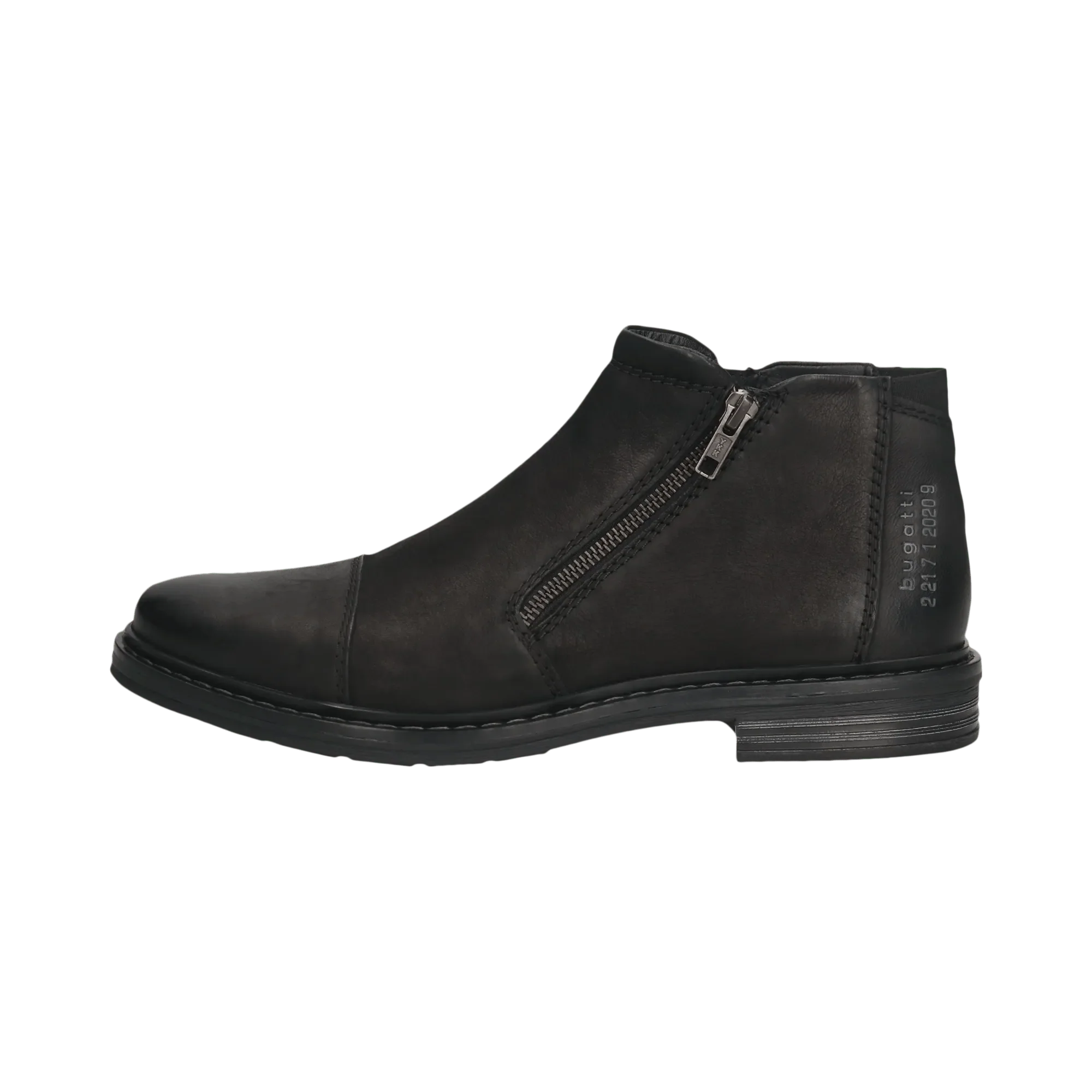 Leder Stiefel schwarz