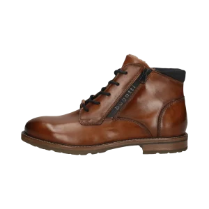 Leder Schnürstiefel cognac