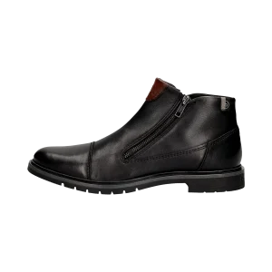 Leder Stiefel schwarz