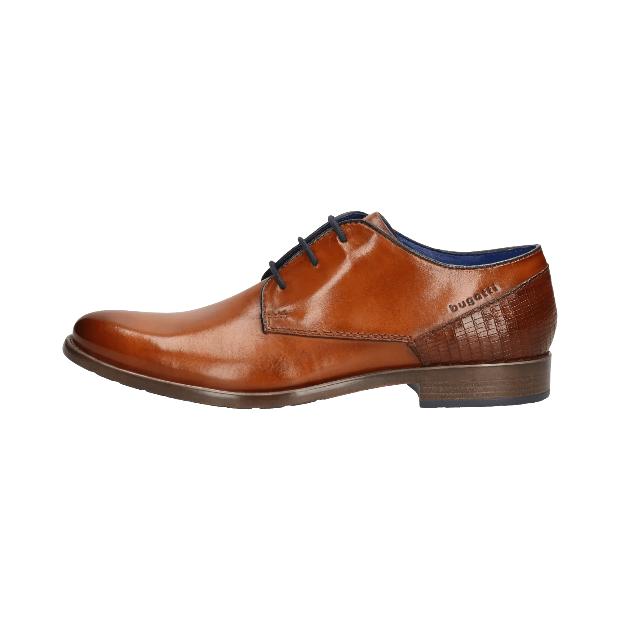 Leder Business Schnürer cognac