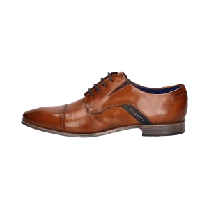 Leder Business Schnürer cognac