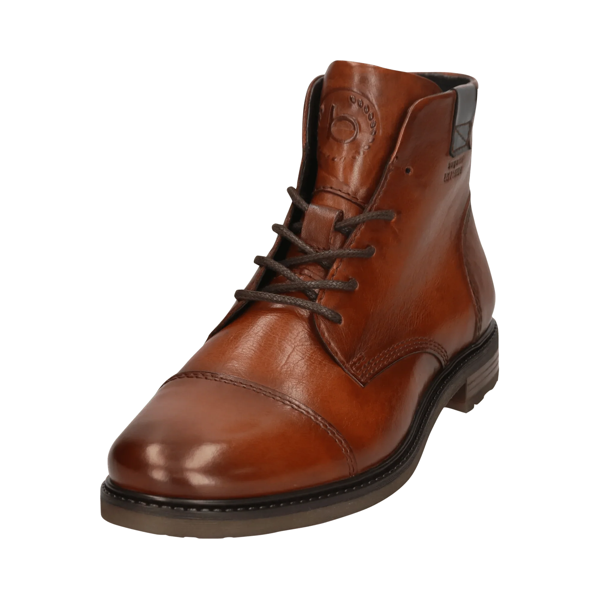 Leder Schnürstiefel cognac – Image 2