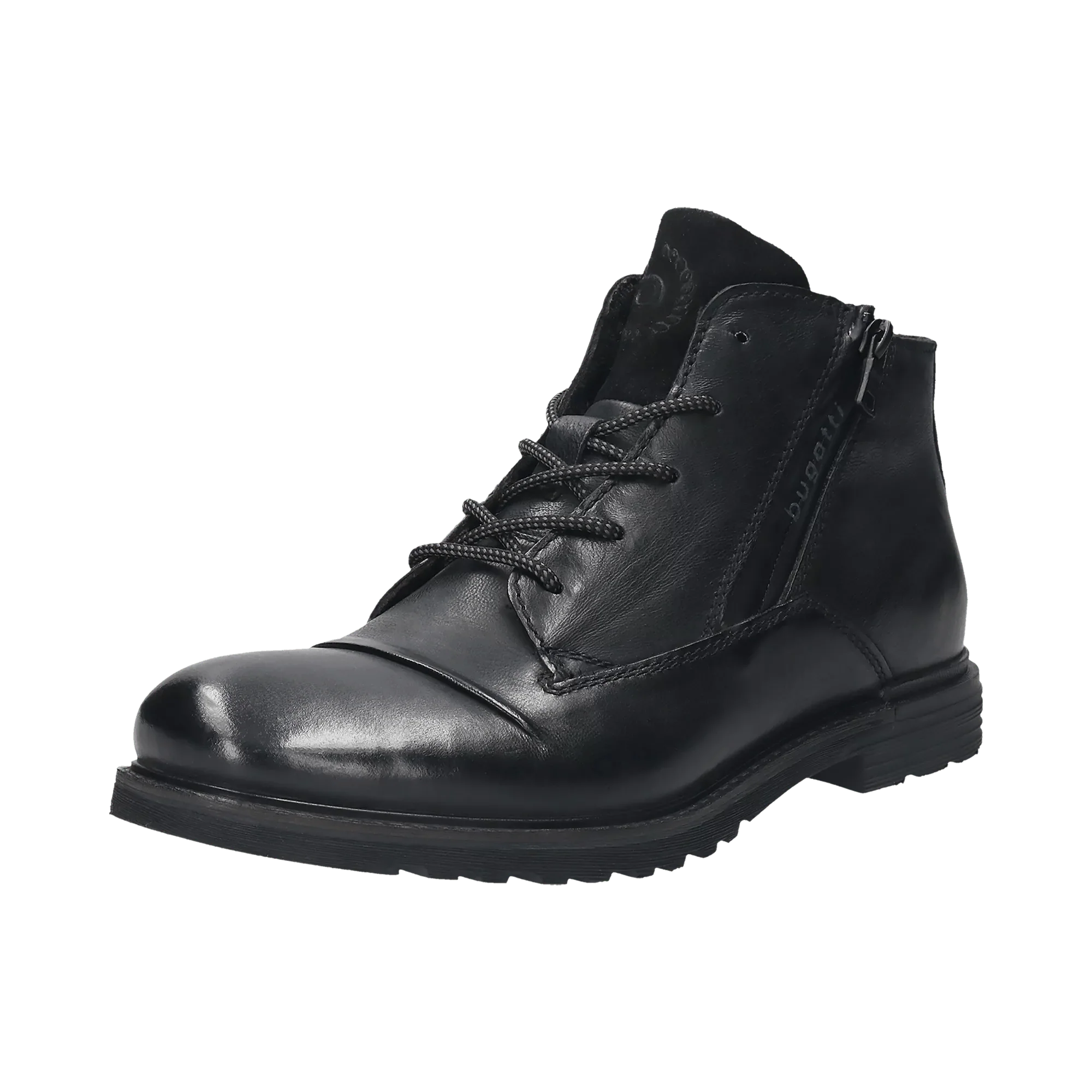 Leder Schnürstiefel schwarz – Image 2