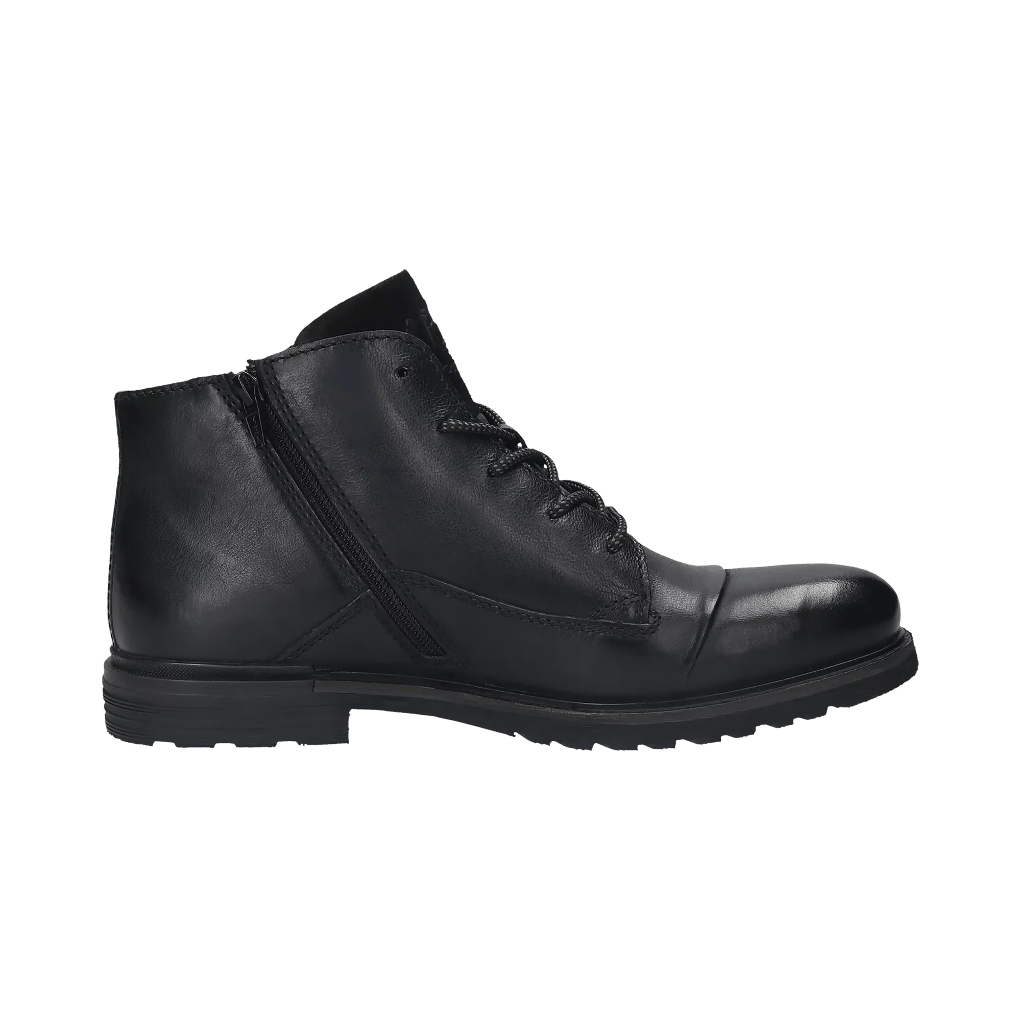 Leder Schnürstiefel schwarz – Image 4