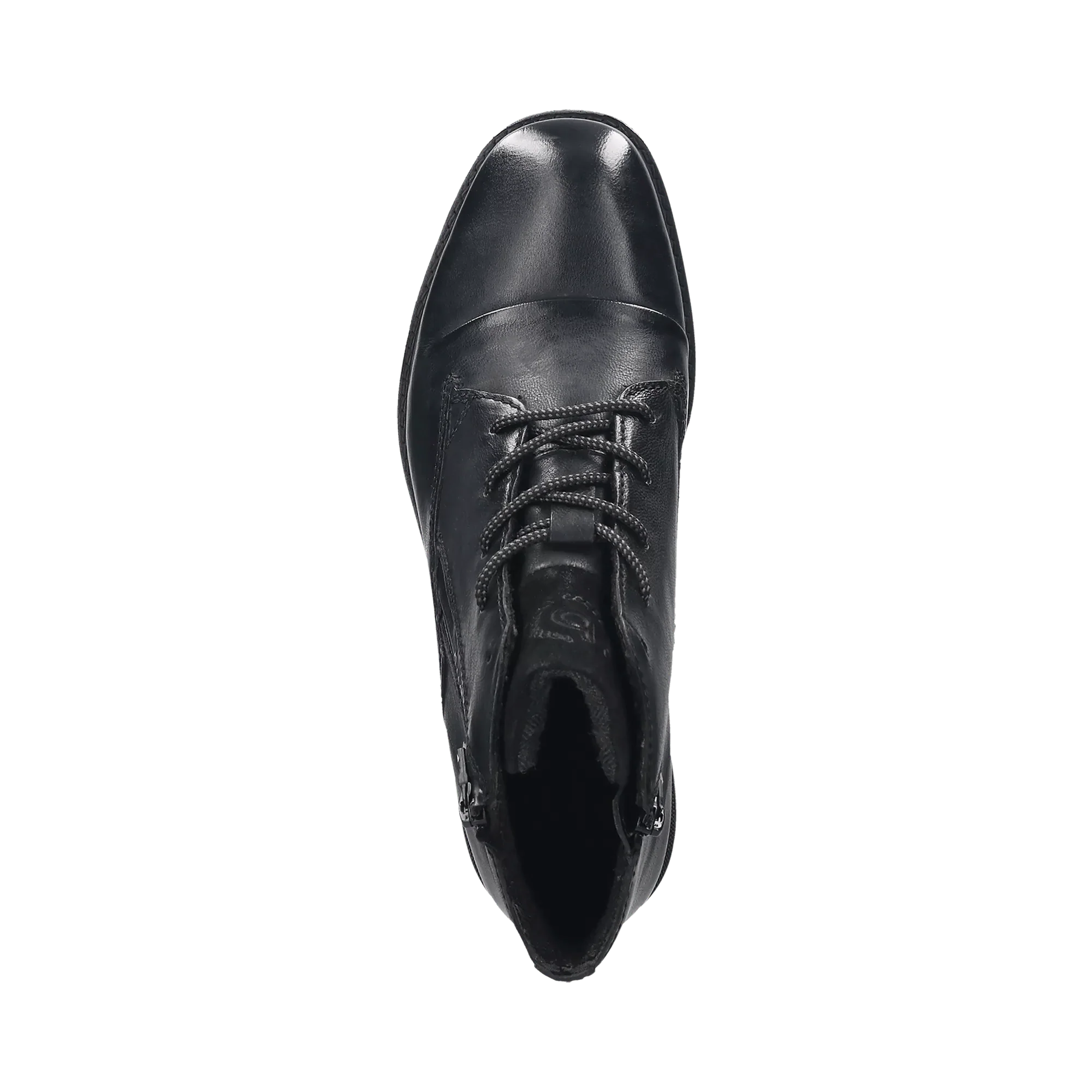 Leder Schnürstiefel schwarz – Image 6