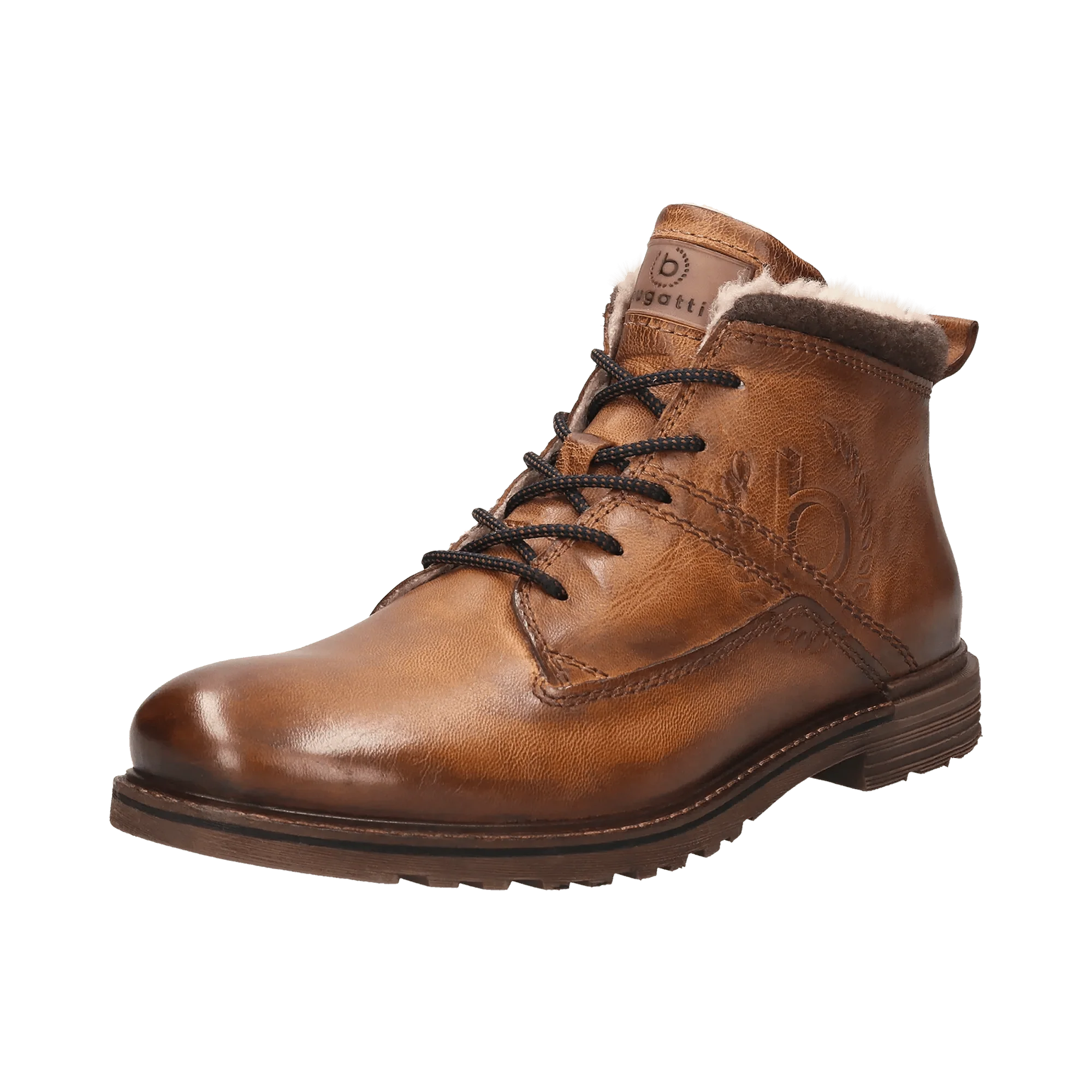 Leder Schnürstiefel cognac – Image 2