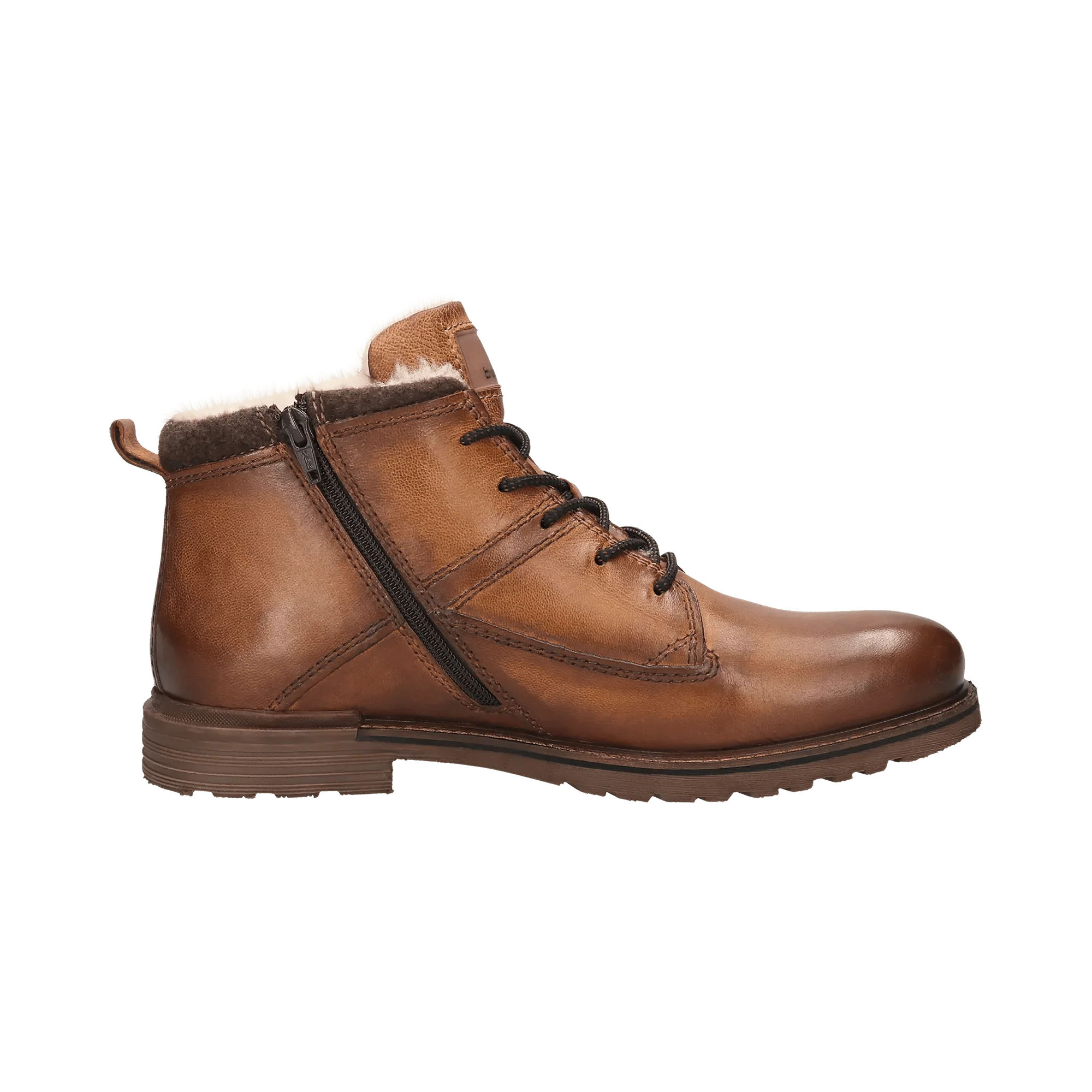 Leder Schnürstiefel cognac – Image 4