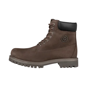 Leder Schnürstiefel dunkelbraun