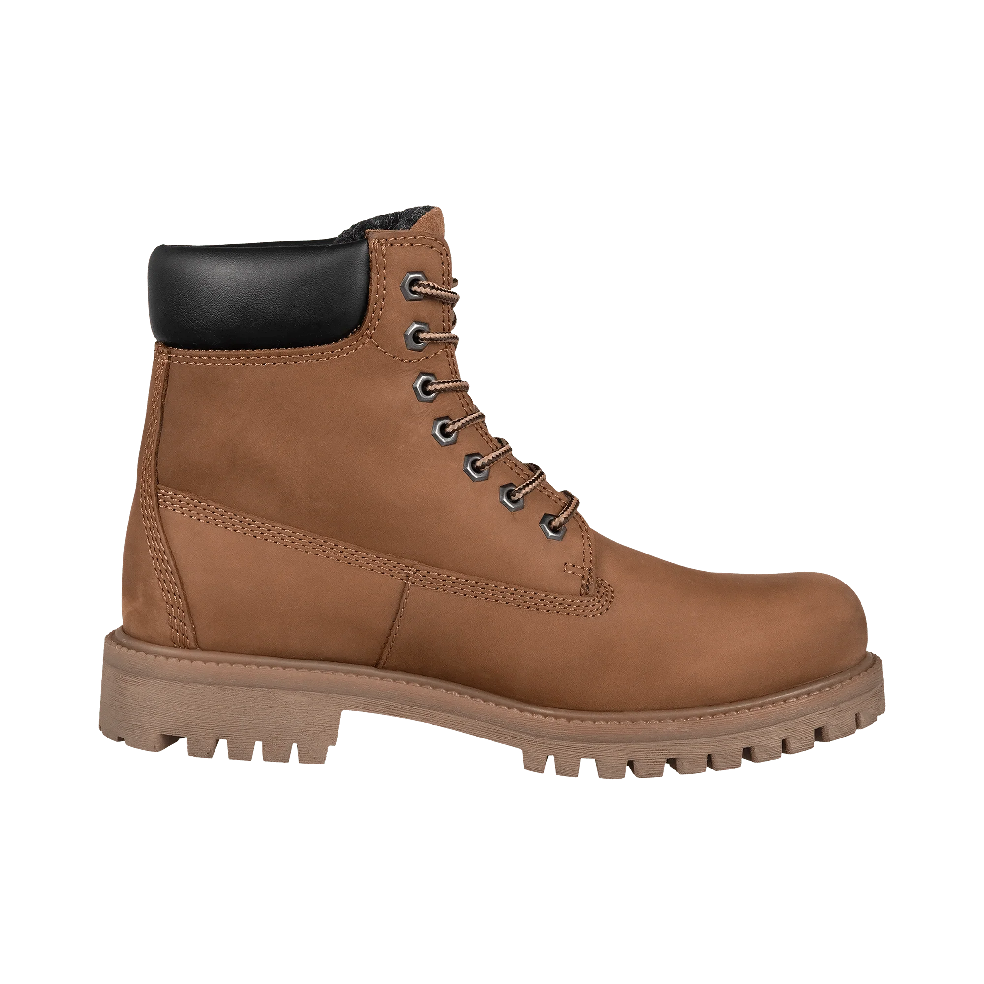 Leder Schnürstiefel mittelbraun – Image 4