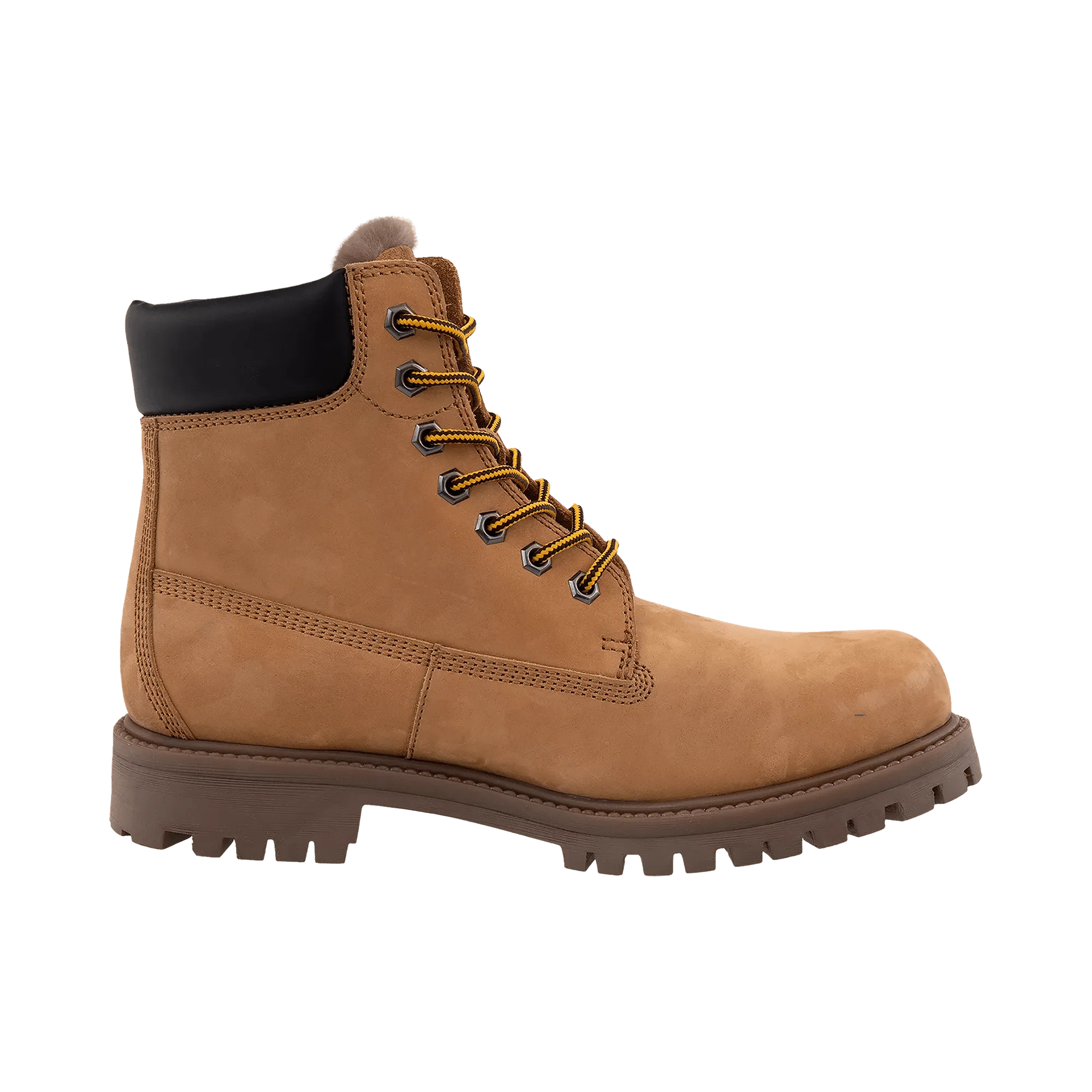 Leder Schnürstiefel gelb – Image 4
