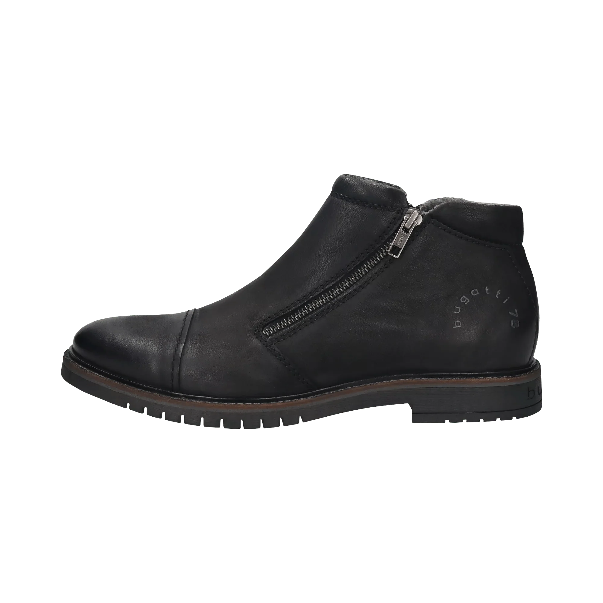 Leder Stiefel schwarz