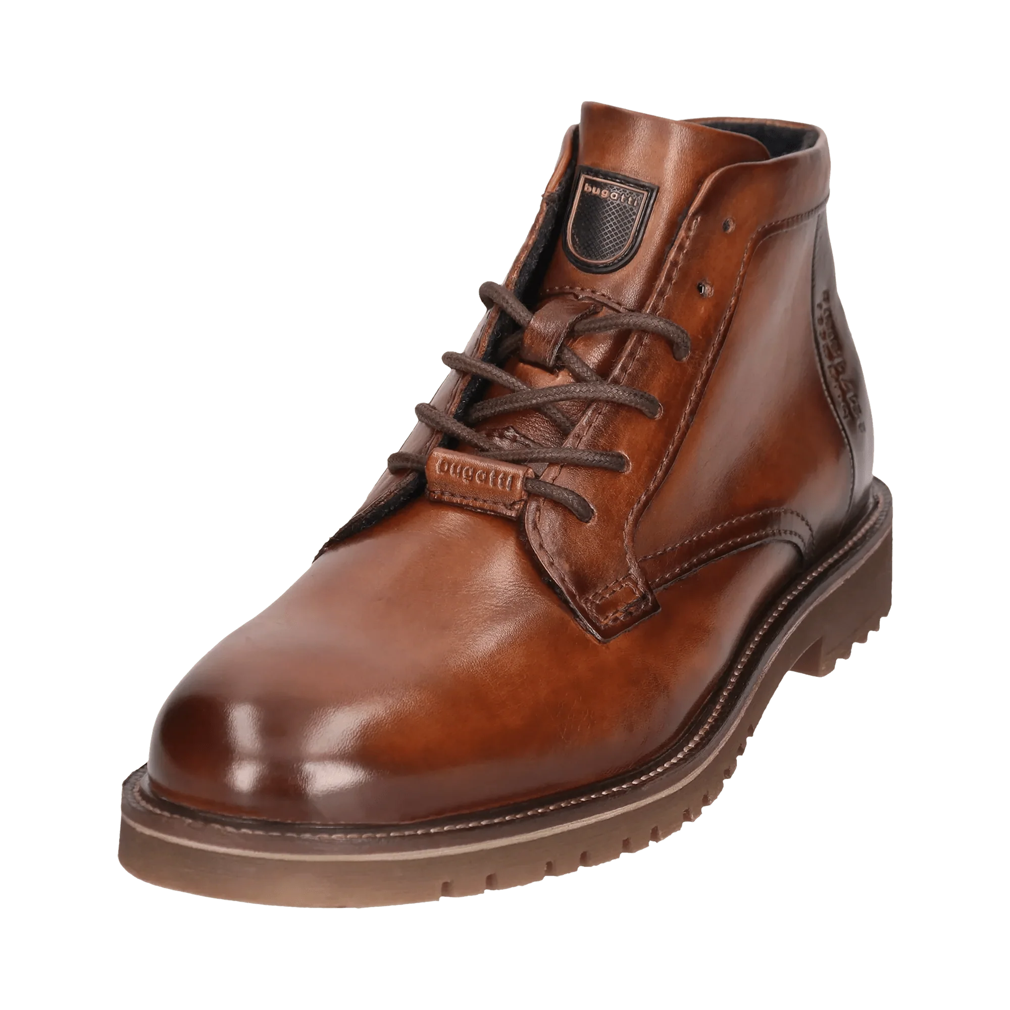 Leder Schnürstiefel cognac – Image 2