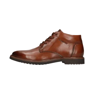 Leder Schnürstiefel cognac