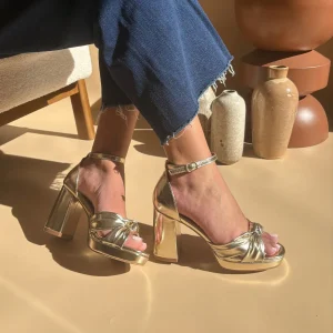 Sandales à talons - Gold