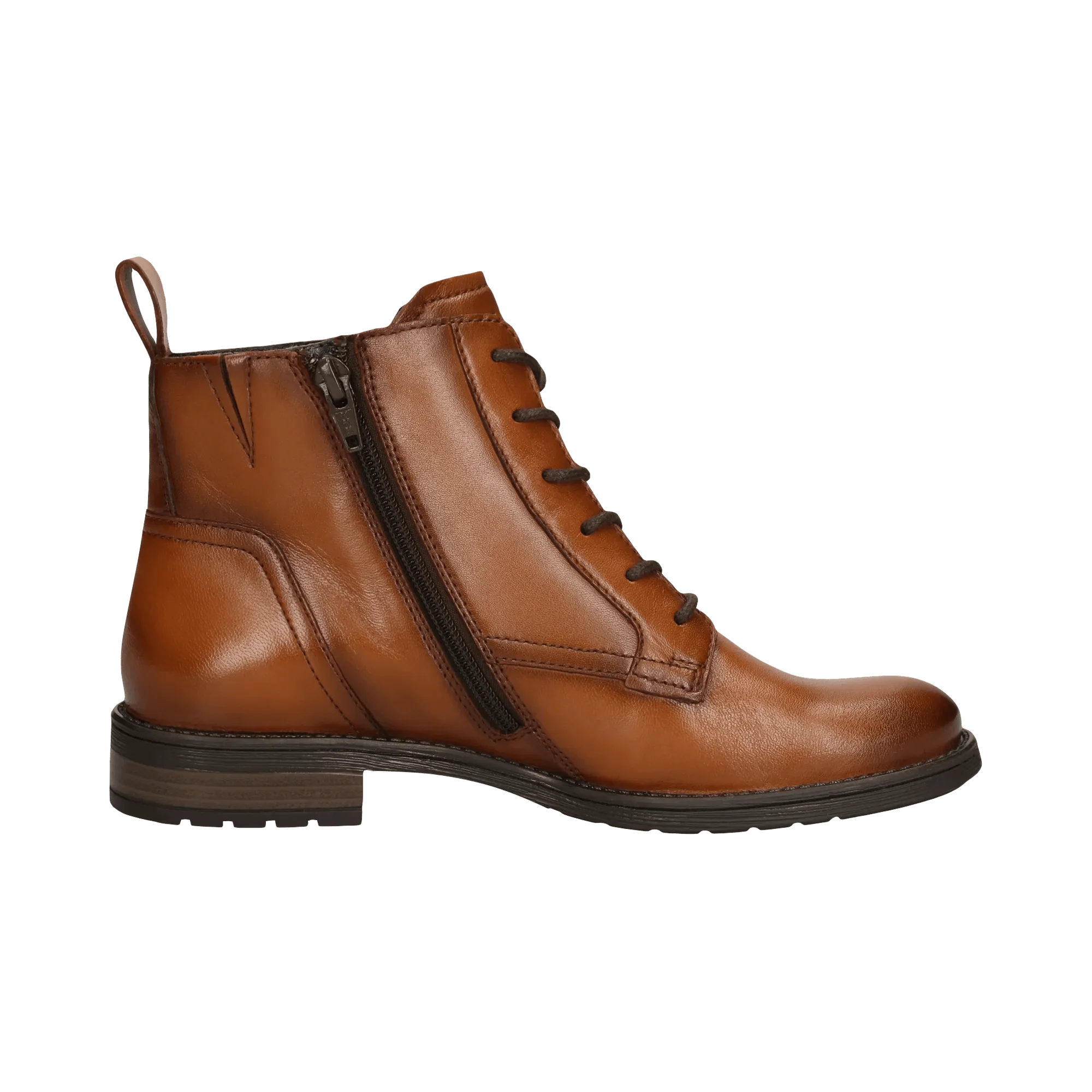 Leder Schnürstiefel cognac – Image 4