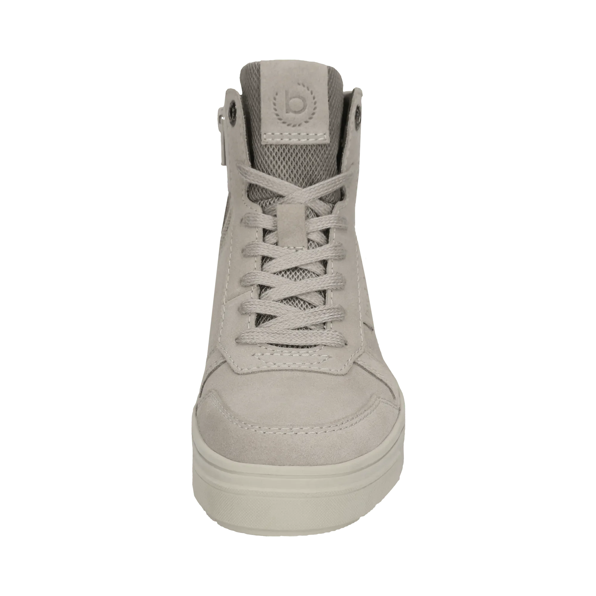 Leder Schnürstiefel hellgrau – Image 5