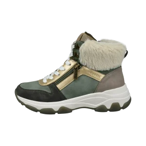 Schnürstiefel dunkelgrün