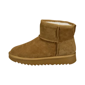 Leder Stiefeletten hellbraun