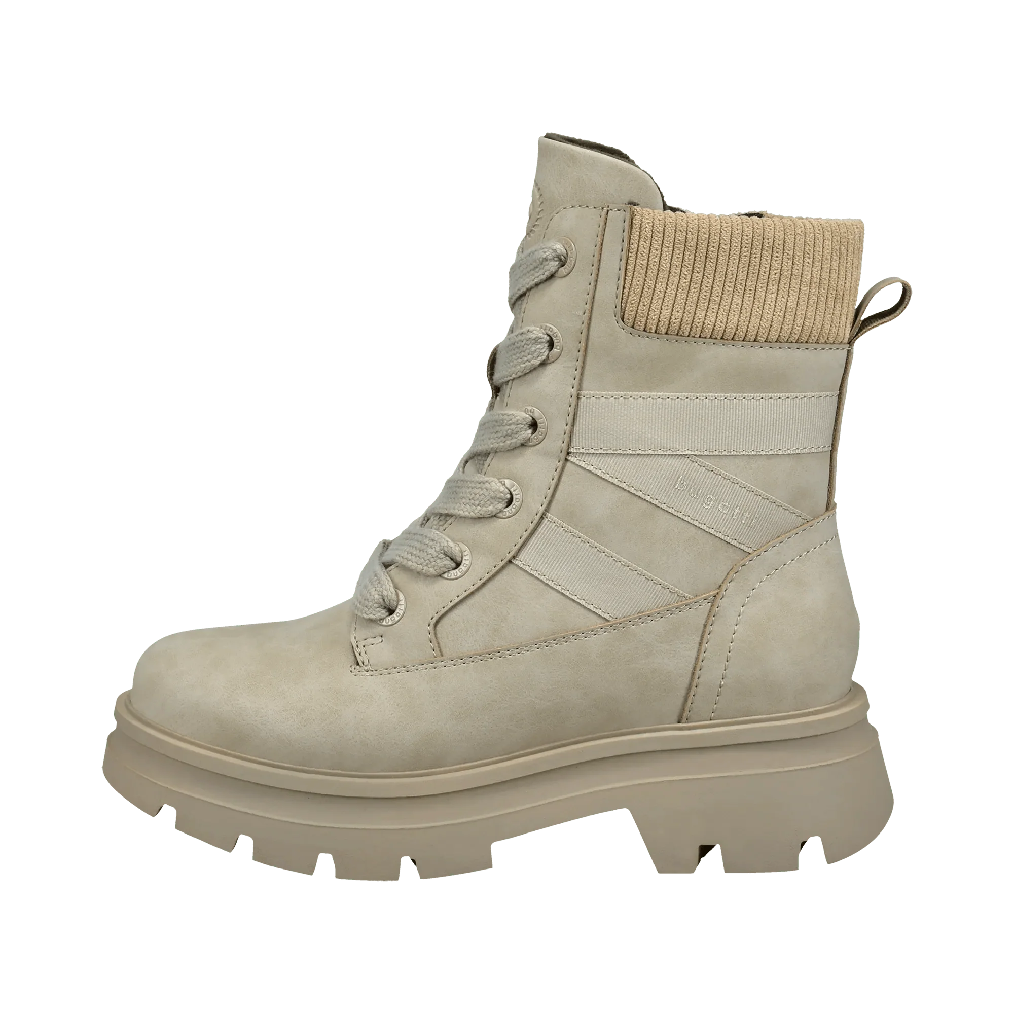 Schnürstiefel beige