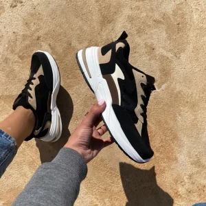 Basket à motif - Noir