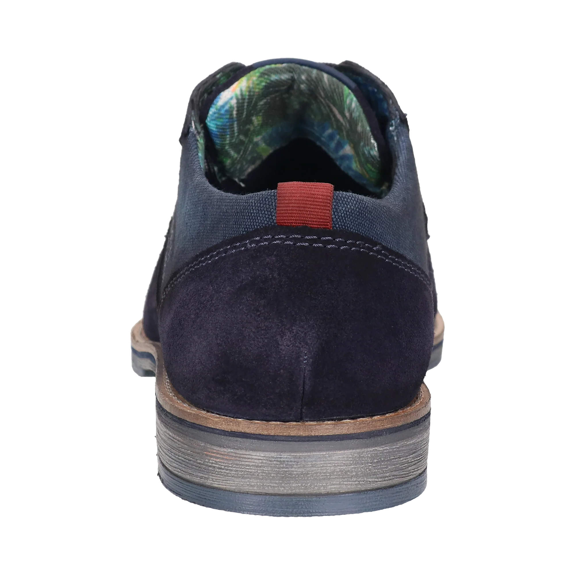 Leder Schnürer dunkelblau – Image 3
