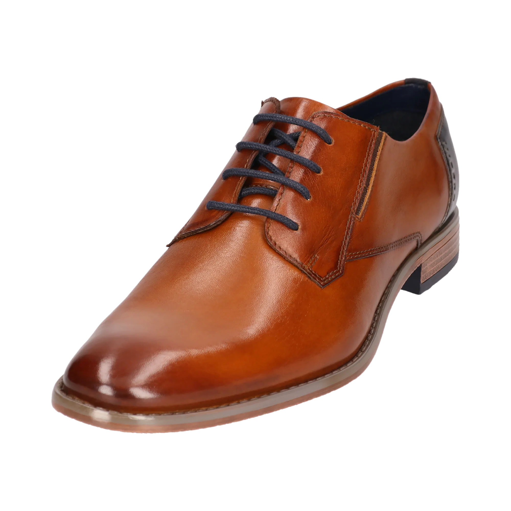 Leder Business Schnürer cognac – Image 2