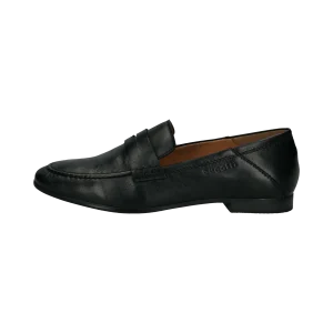 Leder Loafers schwarz