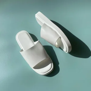 Sandales plates - Blanc