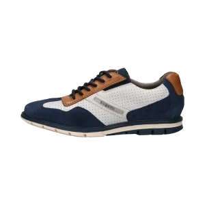 Leder Schnürer blau