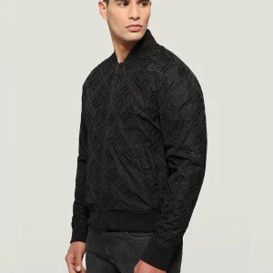 BLOUSON BOMBER HOMME AVEC LOGO BRODÉ ALL-OVER