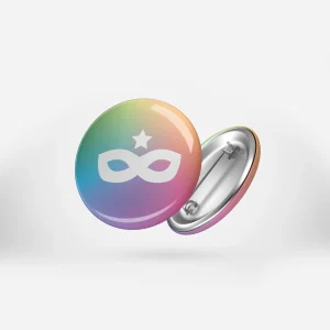 Badge MASQUE SUPER - Ø 32mm