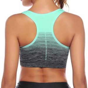 Brassière de sport femme avec coussinets amovibles pour yoga et danse – Tailles S-XXL