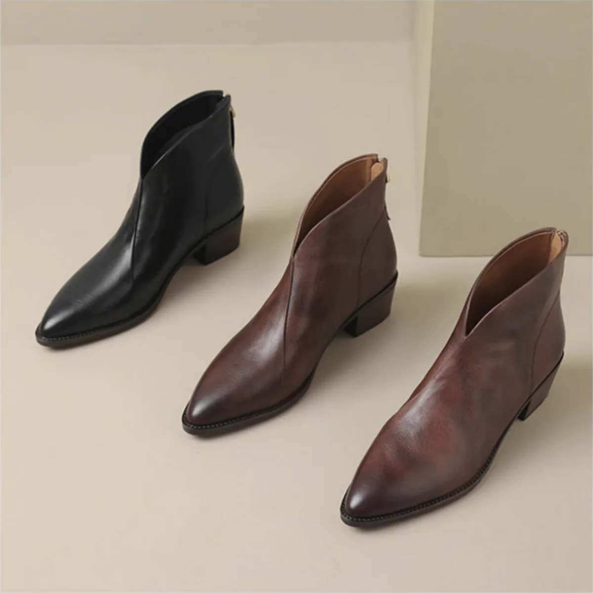 Jade | Bottines Élégantes Femme à Talons Bas pour Un Style Chic – Image 5