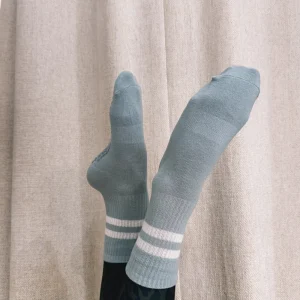CHAUSSETTES HAUTES ANTI-DÉRAPANTES bleues