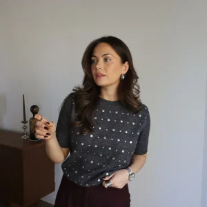 PULL CLOUS GRIS LÉA