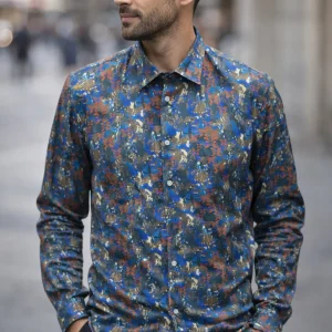 Chemise UNGARO U4002 blu chiaro