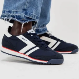 BASKET V07 marine et blanc