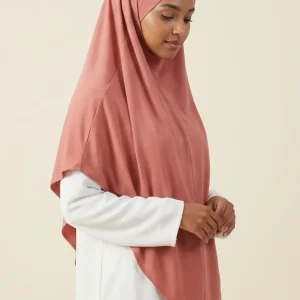 Khimar long Vieux Rose