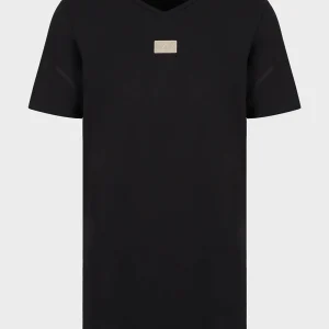 TEESHIRT EA7 SURDIMENSIONNÉ EN COTON BIOLOGIQUE MÉLANGÉ LUX IDENTITY