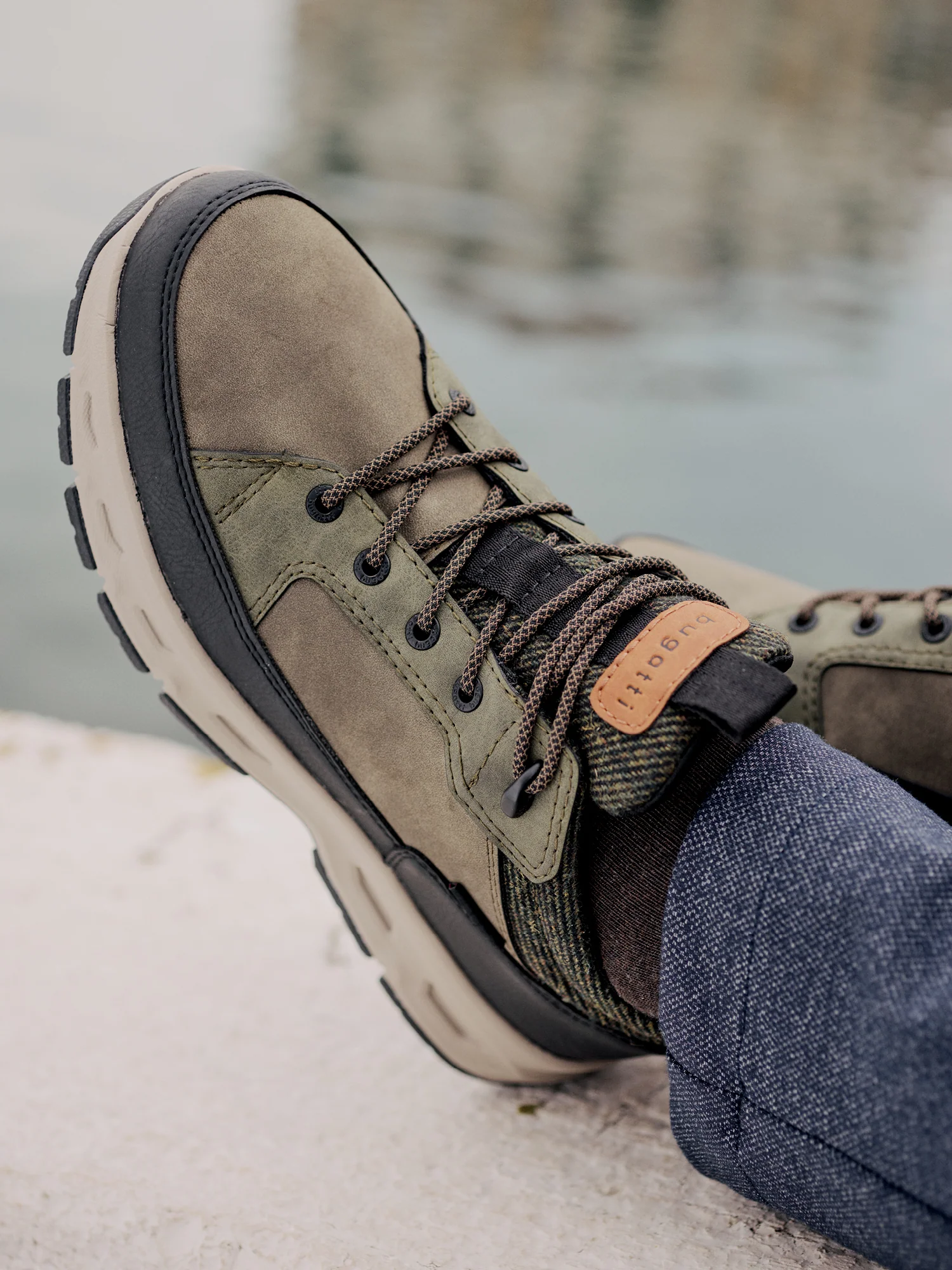 Schnürstiefel dunkelgrün – Image 4