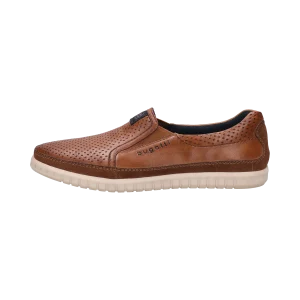 Leder Slip on cognac