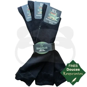 Chaussettes Hautes Bambou Homme Femme - 3 Paires