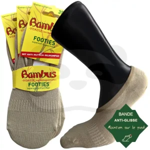 Chaussettes Invisibles Bambou Homme Femme - 3 Paires Mixtes