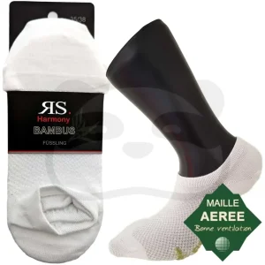 Chaussettes Invisibles en Bambou - 3 Paires Maille Aérée
